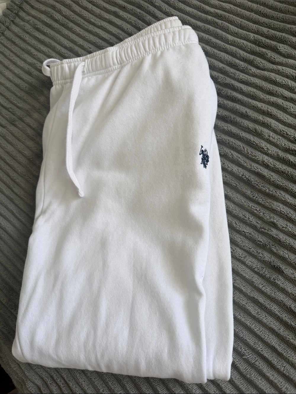 U.S. Polo Assn. White Jogger Sweatpants